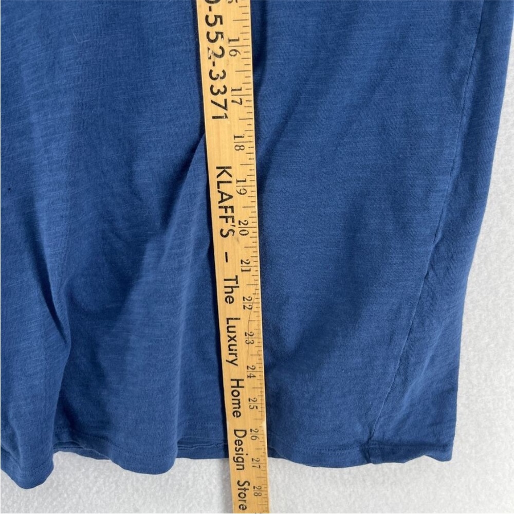Eileen Fisher Navy Blue V-Neck Short Sleeve Tee XL - Picture 7 of 9